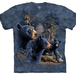 The Mountain Find 13 Bears American Black Bear Cubs Grizzly Kids T-Shirt M